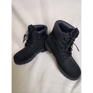 Timberland Women's Black Waterproof Boots Nubuck 6” Premium 6.5W (see Size Chart